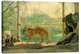 Canvas print  Tiger im Zoo - Max Slevogt