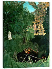 Canvas print  The monkeys - Henri Rousseau