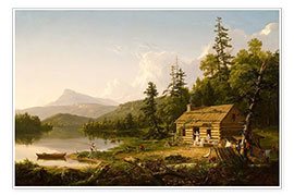 Poster  Home in the Woods - Thomas Cole