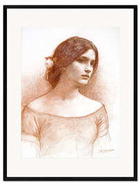 Framed art print  Study for The Lady Clare - John William Waterhouse