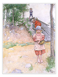 Poster  By the Cellar - Carl Larsson