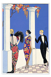 Poster  The taste of the scarf, 1922 - Georges Barbier