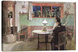 Canvas print  When the Children have Gone to Bed - Carl Larsson