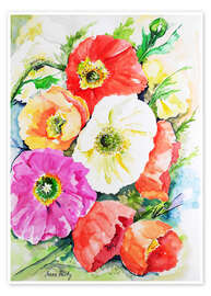 Poster Poppies 3