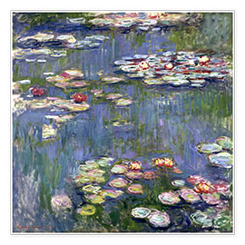 Poster  Water Lilies, 1916 - Claude Monet