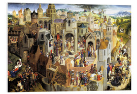 Foam board print  Passion of the Christ - Hans Memling