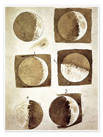Poster The phases of the moon