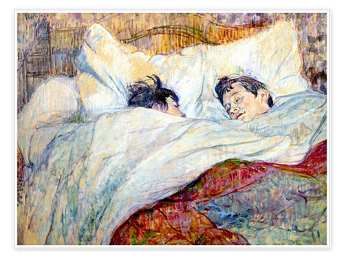 Henri Toulouse Lautrec In Bed Wall Art Poster Print 