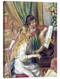 Canvas print  Two girls at the piano - Pierre-Auguste Renoir