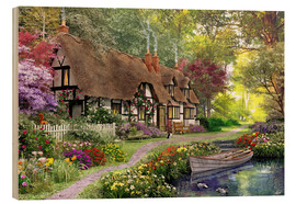 Wood print  Woodland walk cottage - Dominic Davison