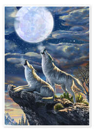 Poster  Midnight Wolves - Adrian Chesterman