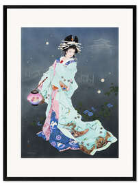Framed art print  Night Dance of Hotarubi - Haruyo Morita