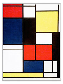 Poster  Tableau II - Piet Mondriaan