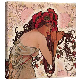 Canvas print  The Four Seasons - Spring in detail - Alfons Mucha