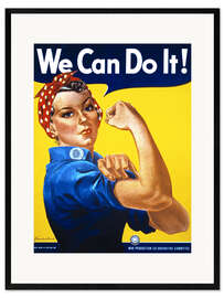 Framed art print  We Can Do It! - Vintage Advertising Collection
