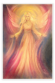 Poster  Angel of light and love - Marita Zacharias