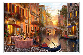 Poster Venetian sunset