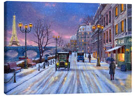 Canvas print  Winter in Paris - Dominic Davison