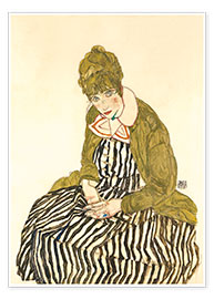Poster Edith Schiele sitting