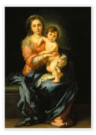 Poster  Madonna and Child - Bartolome Esteban Murillo