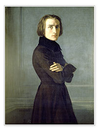 Poster Bildnis Franz Liszt.