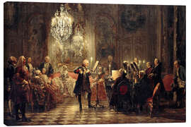 Canvas print  A Flute Concert - Adolph von Menzel