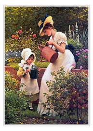 Poster  Gardening - George Dunlop Leslie