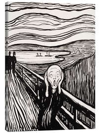 Canvas print  The scream - Edvard Munch