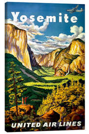 Canvas print  Yosemite United Air Lines - Vintage Travel Collection