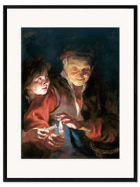 Framed art print  Night Scene - Peter Paul Rubens