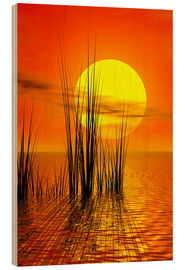 Wood print  Sunset - Gabi Siebenhühner