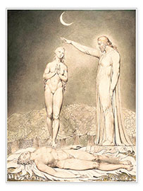 Poster  the creation of eve - William Blake