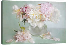 Canvas print  still life with peonies - Lizzy Pe