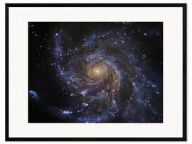 Framed art print  Pinwheel Galaxy (M101), Hubble image - Robert Gendler