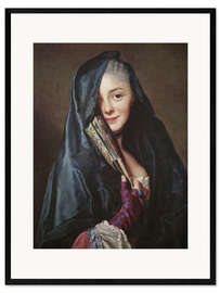 Framed art print  Lady with veil