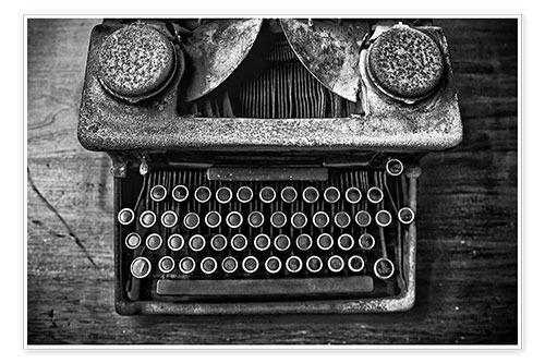 Poster Vintage Typewriter