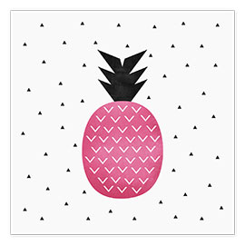 Poster  Pink Pineapple - Elisabeth Fredriksson