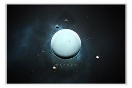 Poster Solar System Uranus