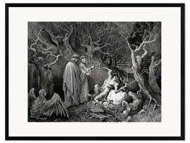 Framed art print  The Inferno, Canto 13 - Gustave Doré