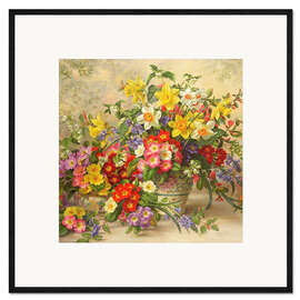 Framed art print  Spring flowers and Poole Pottery II - Albert Williams