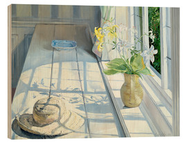 Wood print  Still life in front of the window - Timothy Easton