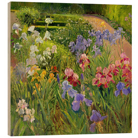 Wood print  flower bed - Timothy Easton