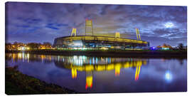 Canvas print  Bremen stadium in the moonlight - Tanja Arnold Photography