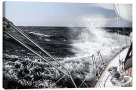 Canvas print  Sailing in a storm - Jan Schuler