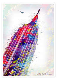 Poster  Empire State Building - Mark Ashkenazi