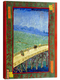 Canvas print  The bridge in the Rrain (after Hiroshige) - Vincent van Gogh