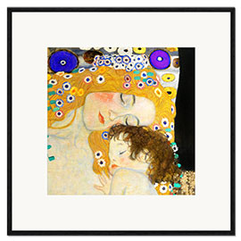 Framed art print  Mother and Child (detail) - Gustav Klimt