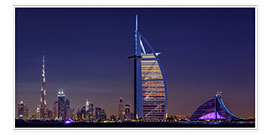 Poster Dubai Cityscape; United Arab Emirates