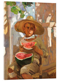 Acrylic print  Boy with watermelon - Joaquín Sorolla y Bastida