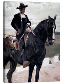 Canvas print  Salamancan on horseback - Joaquín Sorolla y Bastida